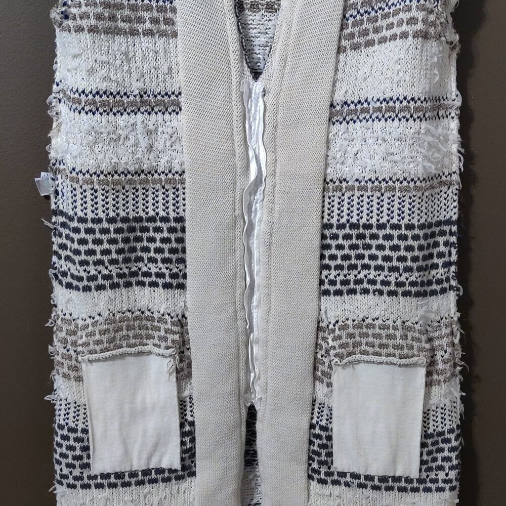 Diane von Furstenberg Arryn Metallic Sweater Tunic SIZE SMALL - Picture 4 of 10